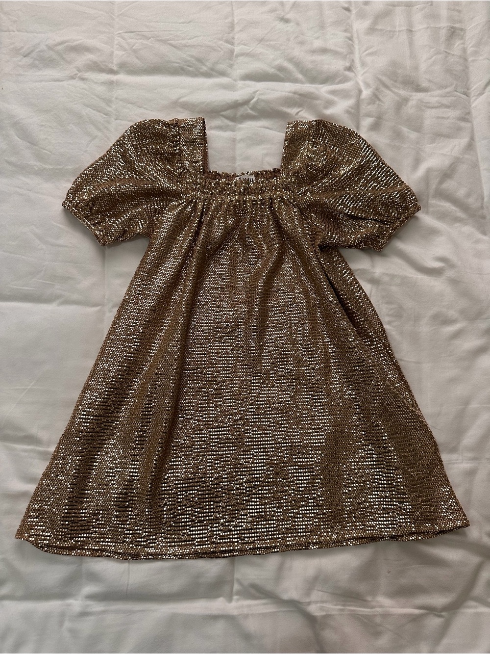 Show Me Your Mumu gold sequin dress, 3T